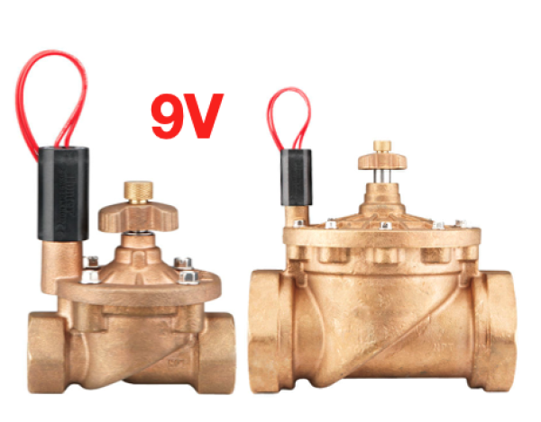 Hunter IBV 1", 1 1/2", 2", 3" Magnetventil Messing 9V DC Filtersystem & Durchflussregulierung / Ventil zur Bewässerung: Innengewinde -​​ versch. Größen